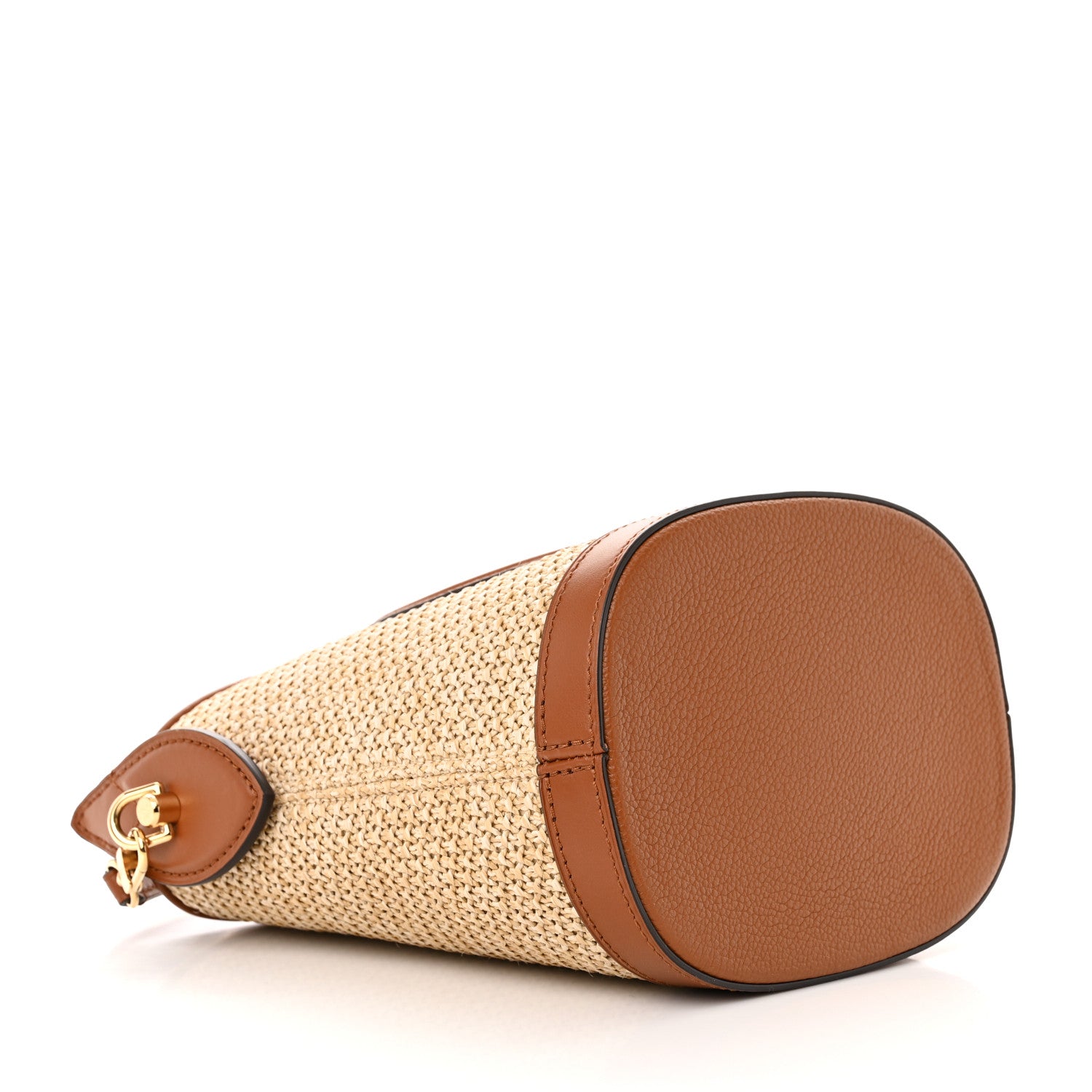 Louis Vuitton Kitted Raffia Petit Bucket Caramel 4 of 9