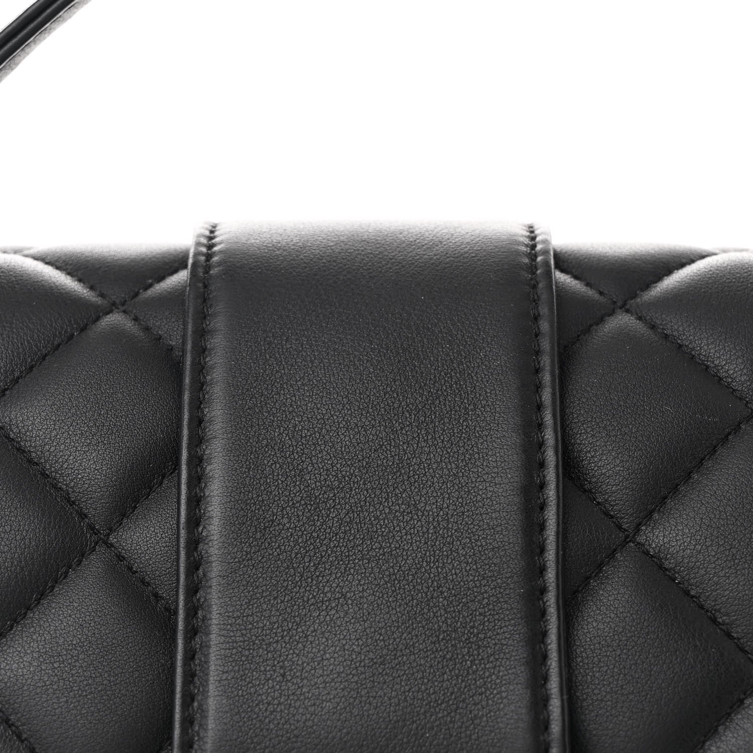 Chanel Calfskin Quilted Chevron In The City Bag Black 8 of 10