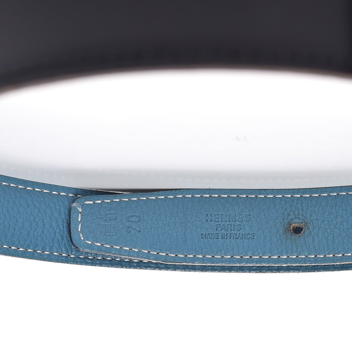 Box Togo 24mm Mini Constance H Belt Indigo Blue Jean
