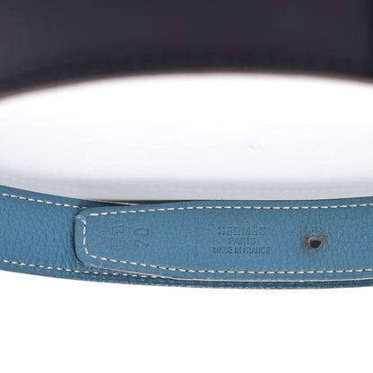 Hermes Box Togo 24mm Mini Constance H Belt Indigo Blue Jean 4 of 11