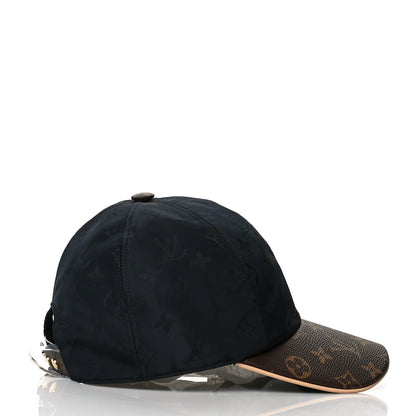 Louis Vuitton Polyester Silk Monogram LV Get Ready Cap M Black 4 of 9