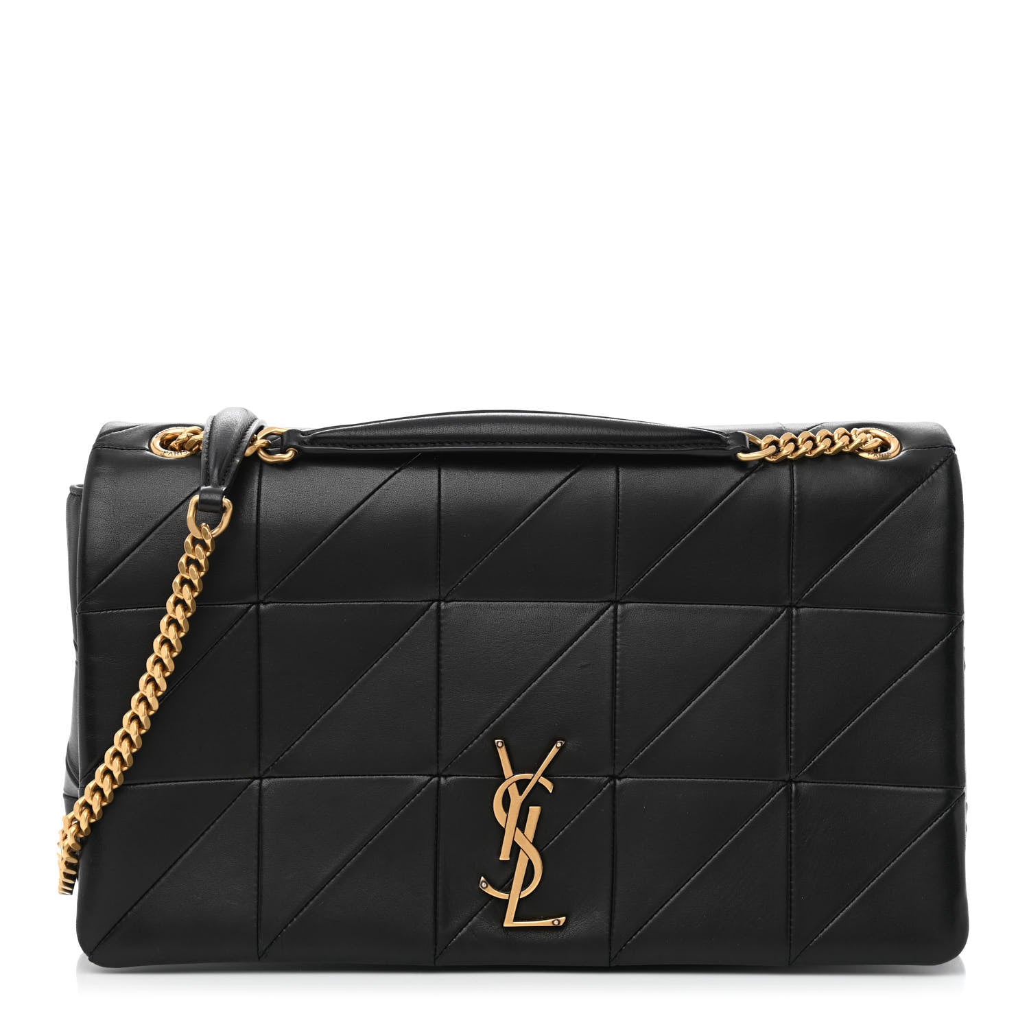 Saint Laurent Lambskin Patchwork Monogram Large Jamie Black 1 of 10