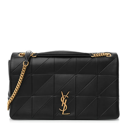 Saint Laurent Lambskin Patchwork Monogram Large Jamie Black 1 of 10
