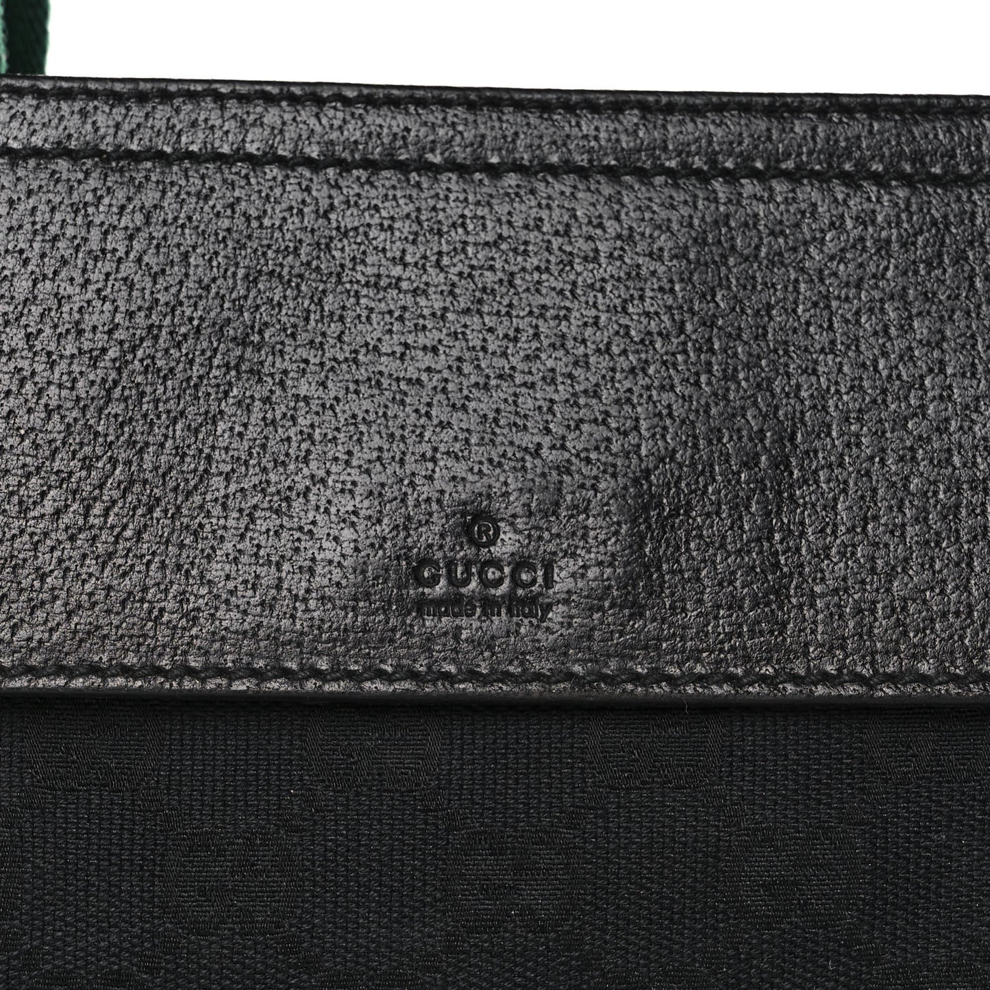 Monogram Web Belt Pouch Bag Black
