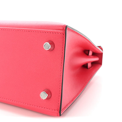 Hermes Epsom Kelly Sellier 25 Rose Mexico Rouge Grenat 9 of 10