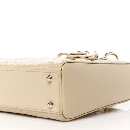 Christian Dior Patent Cannage Small Lady Dior Beige 10 of 11
