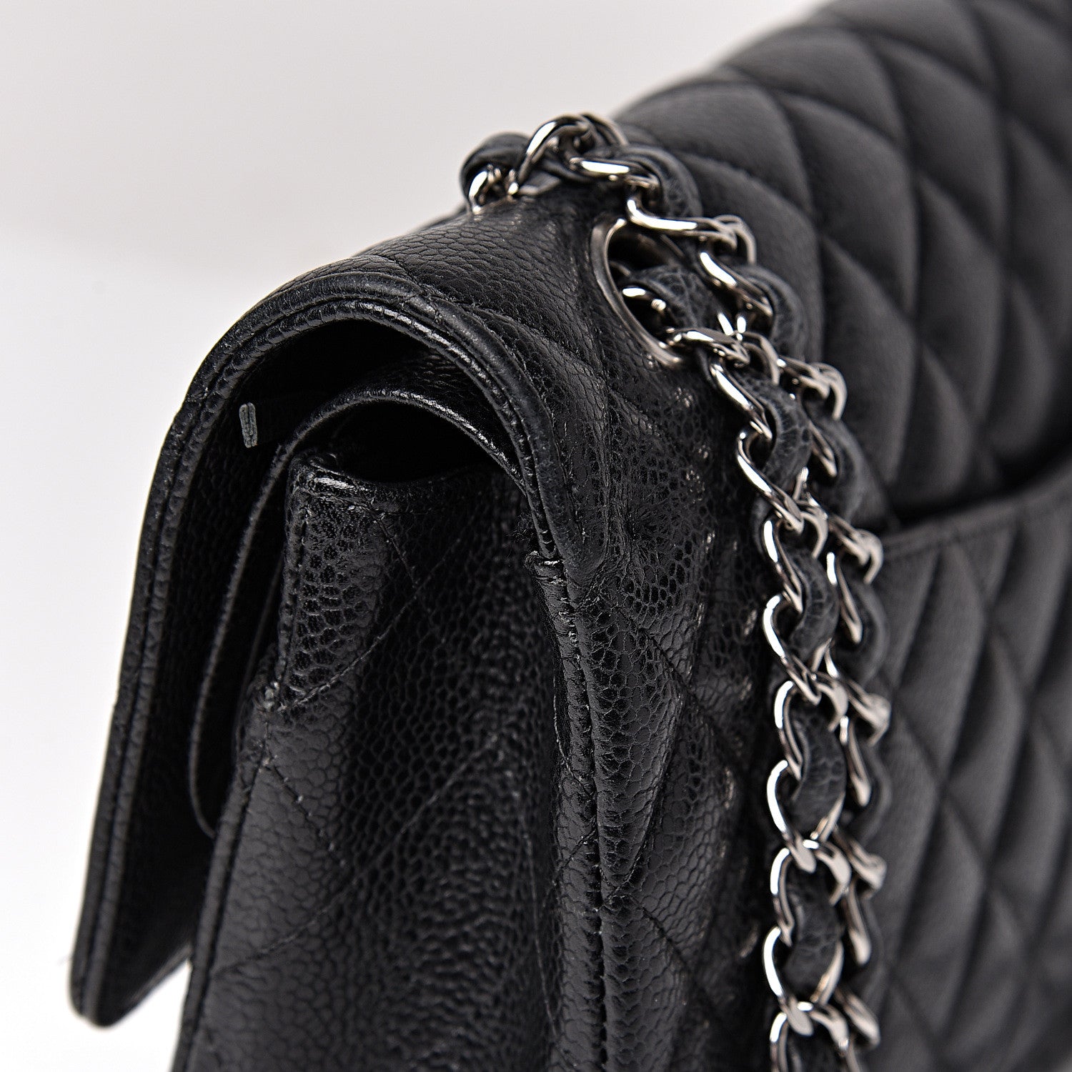 Chanel Caviar Quilted Medium Double Flap Black 13 of 15