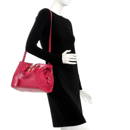 Saint Laurent Calfskin Small Classic Y Cabas Fuchsia 2 of 9