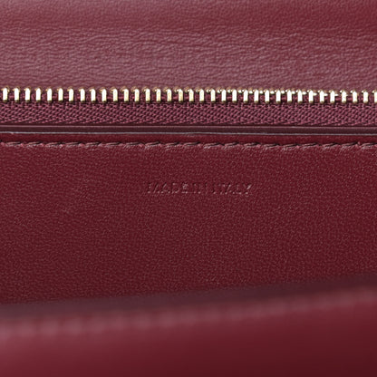 Celine Box Calfskin Medium Classic Box Flap Bag Burgundy 7 of 13