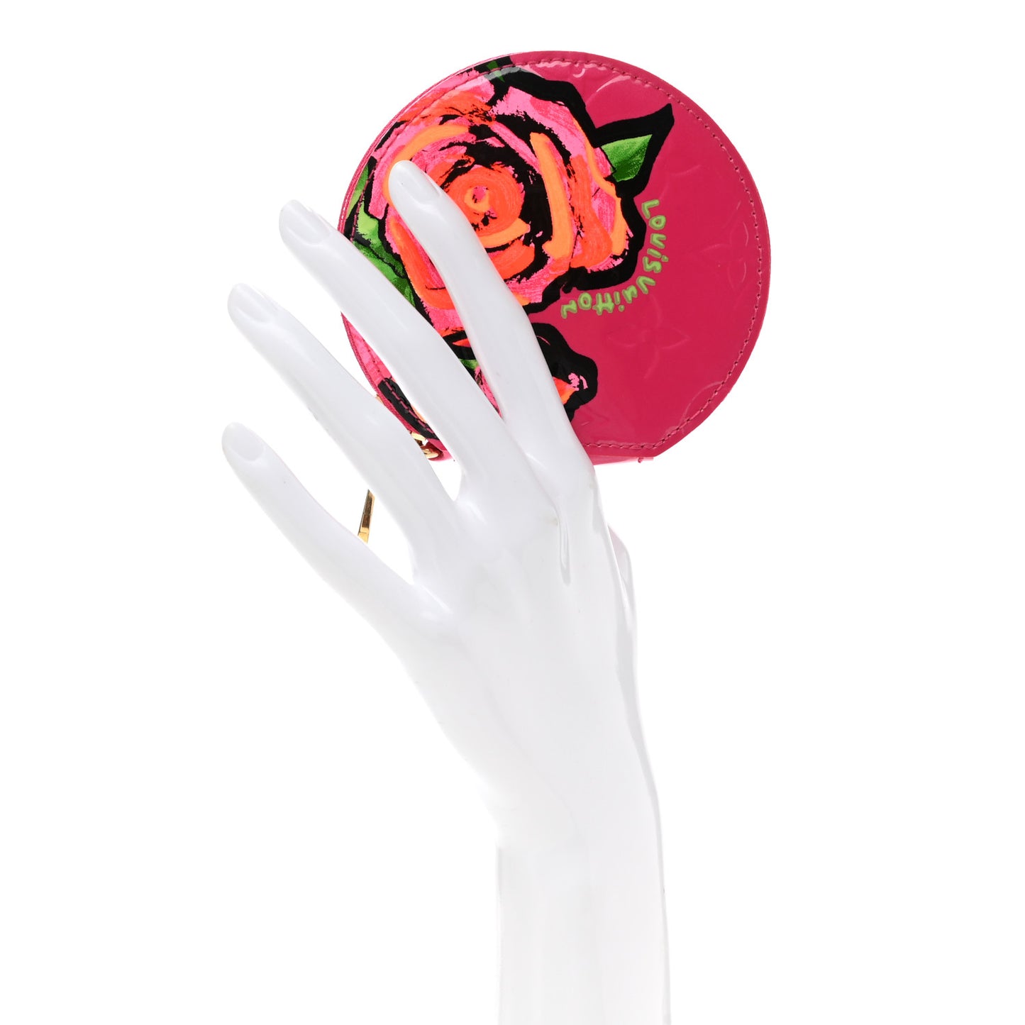 Vernis Roses Chapeau Coin Purse Rose Pop