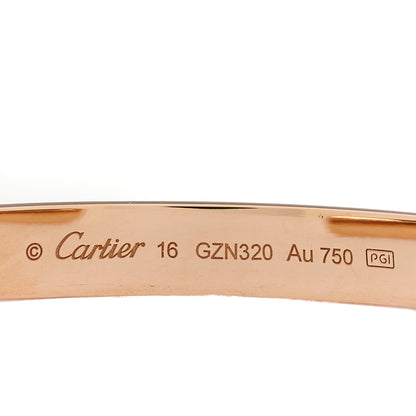 Cartier 18K Pink Gold LOVE Cuff Bracelet 16 3 of 3