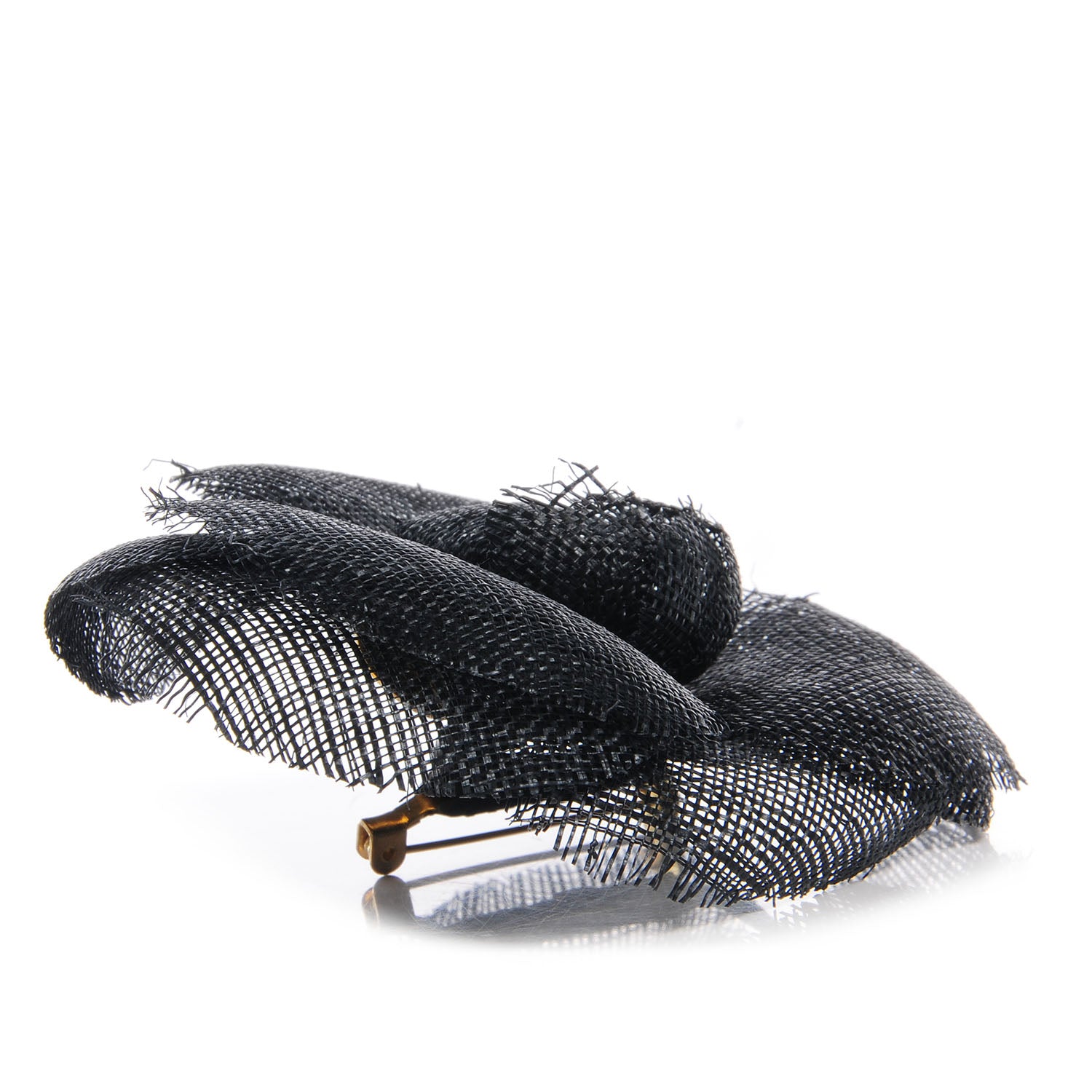 Chanel Camellia Flower Brooch Black 3 of 5