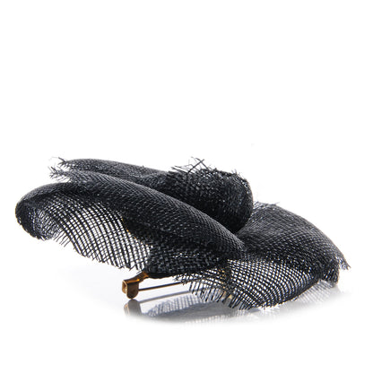 Chanel Camellia Flower Brooch Black 3 of 5