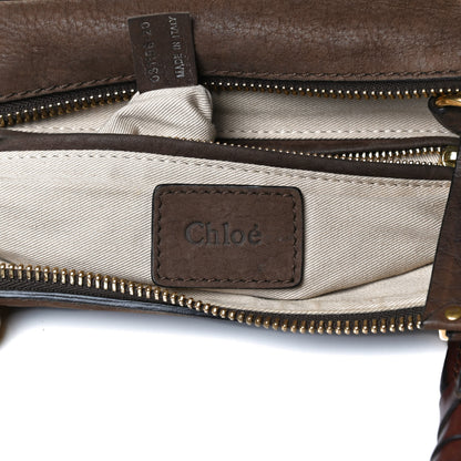 Chloe Nubuck Medium Marcie Satchel Dark Brown 5 of 18
