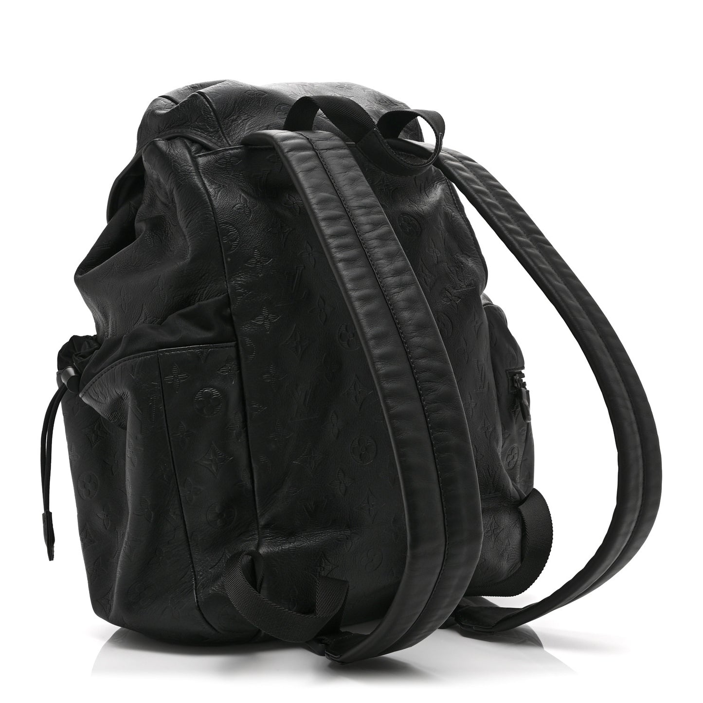 Calfskin Monogram Shadow Discovery Backpack Black