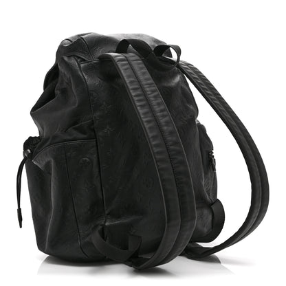 Louis Vuitton Calfskin Monogram Shadow Discovery Backpack Black 3 of 10