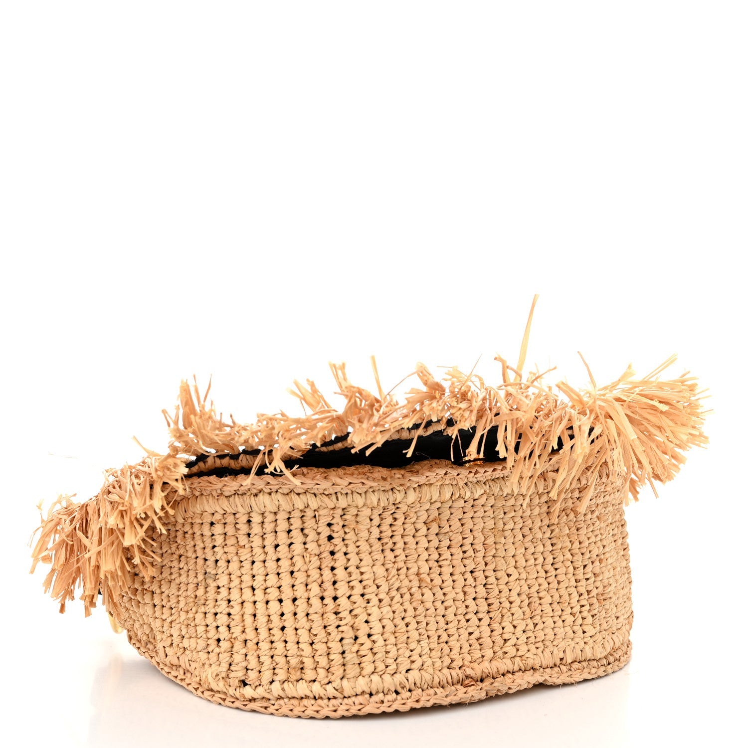 Stella McCartney Raffia Crochet Shoulder Bag Natural 4 of 9