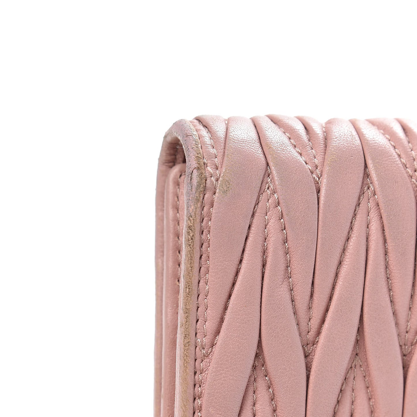 Nappa Matelasse Flap Wallet Orchidea