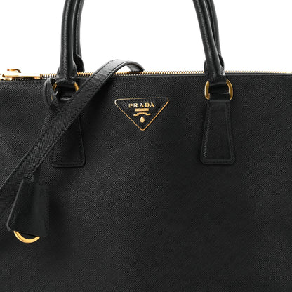 Prada Saffiano Small Galleria Double Zip Tote Black 8 of 10