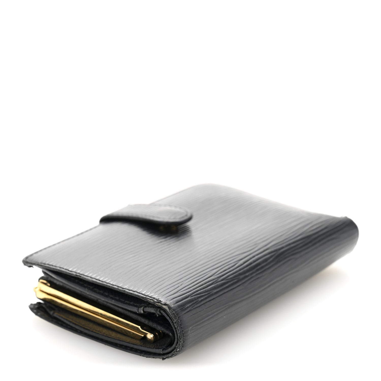 Louis Vuitton Epi French Purse Wallet Black 4 of 10