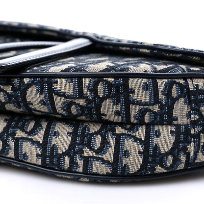 Christian Dior Oblique Saddle Bag Blue 9 of 9