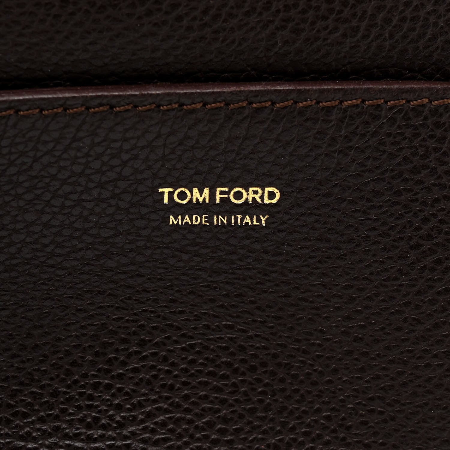 Tom Ford Grained Calfskin Medium Jennifer Crossbody Bag Brown 7 of 13