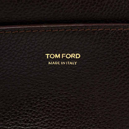 Tom Ford Grained Calfskin Medium Jennifer Crossbody Bag Brown 7 of 13