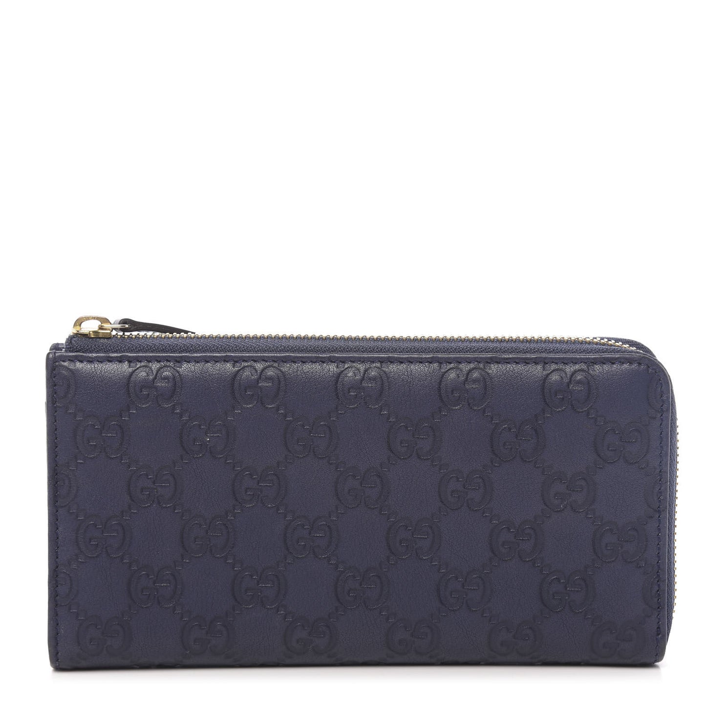 Guccissima Vitello Tender Donna Long Wallet Blue