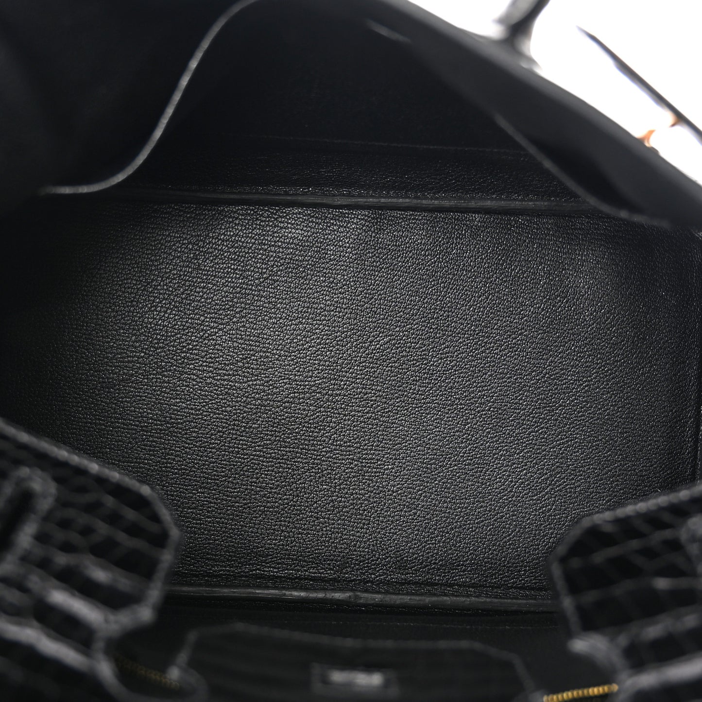 Shiny Porosus Crocodile Birkin 35 Black