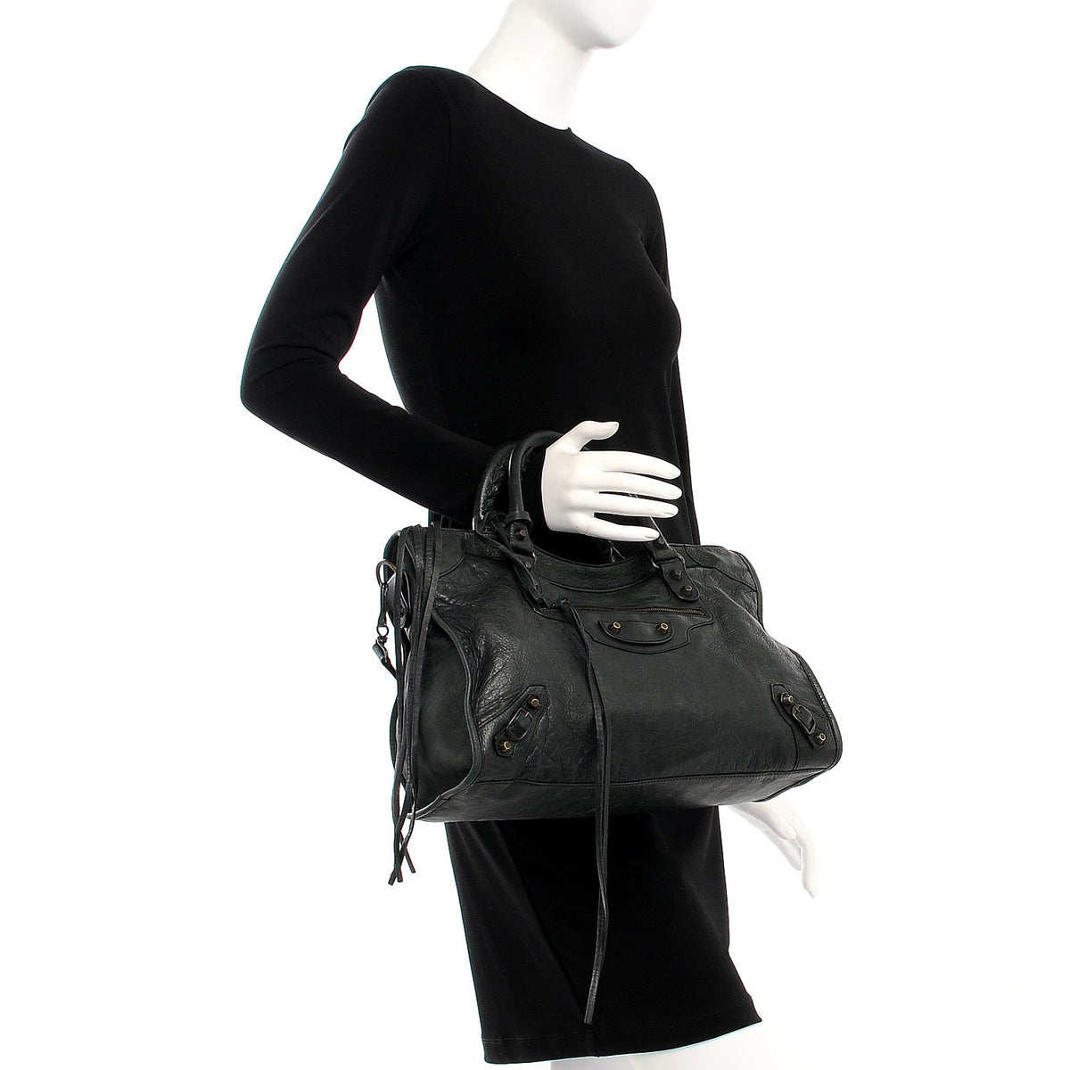 Balenciaga Agneau Classic Hardware City Black 3 of 8