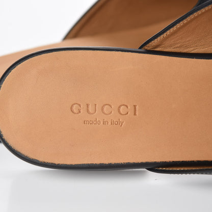 Gucci Calfskin Womens Princetown Slippers 39.5 Black 5 of 9