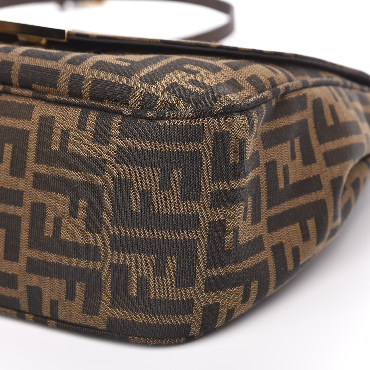 Fendi Zucca Vitello Artic Messenger Bag Tobacco Castagna 9 of 9