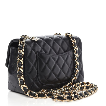 Chanel Lambskin Quilted Mini Coco Charms Rectangular Flap Black 3 of 11