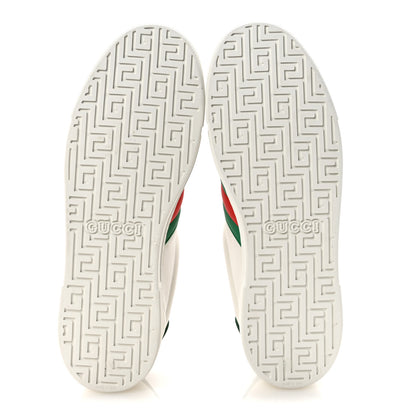 Gucci Ultralight Plume Calfskin Rubber Web Mens New Ace Sneakers 11 Green White Red 6 of 9