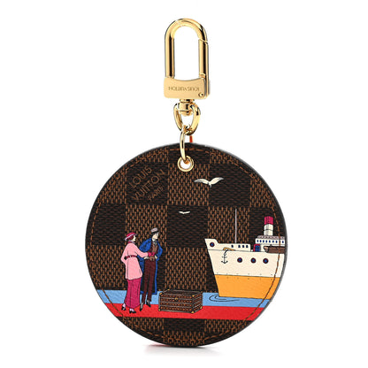 Louis Vuitton Damier Ebene 2016 Christmas Animation Bag Charm Key Ring 1 of 4
