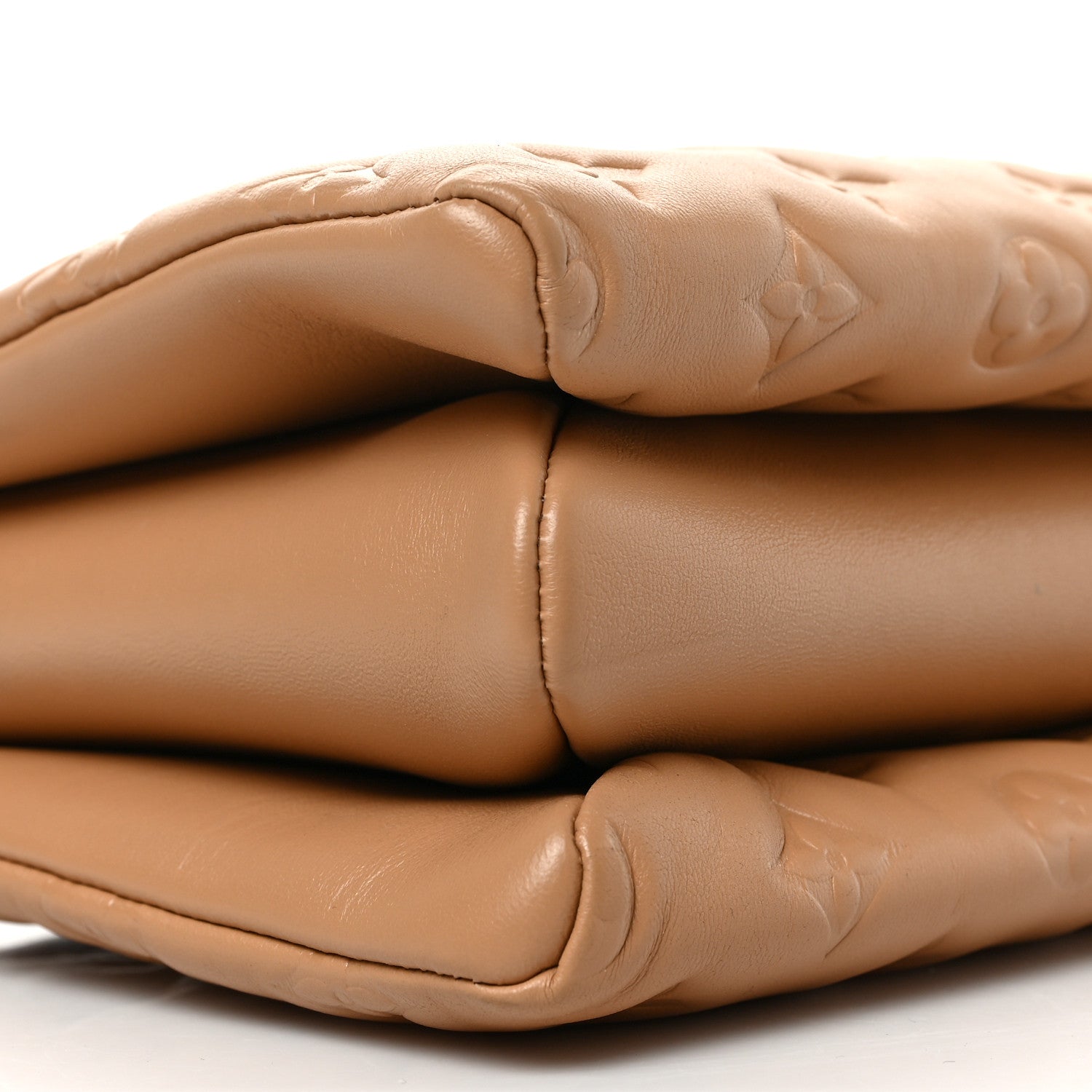 Louis Vuitton Lambskin Embossed Monogram Coussin PM Camel 7 of 8