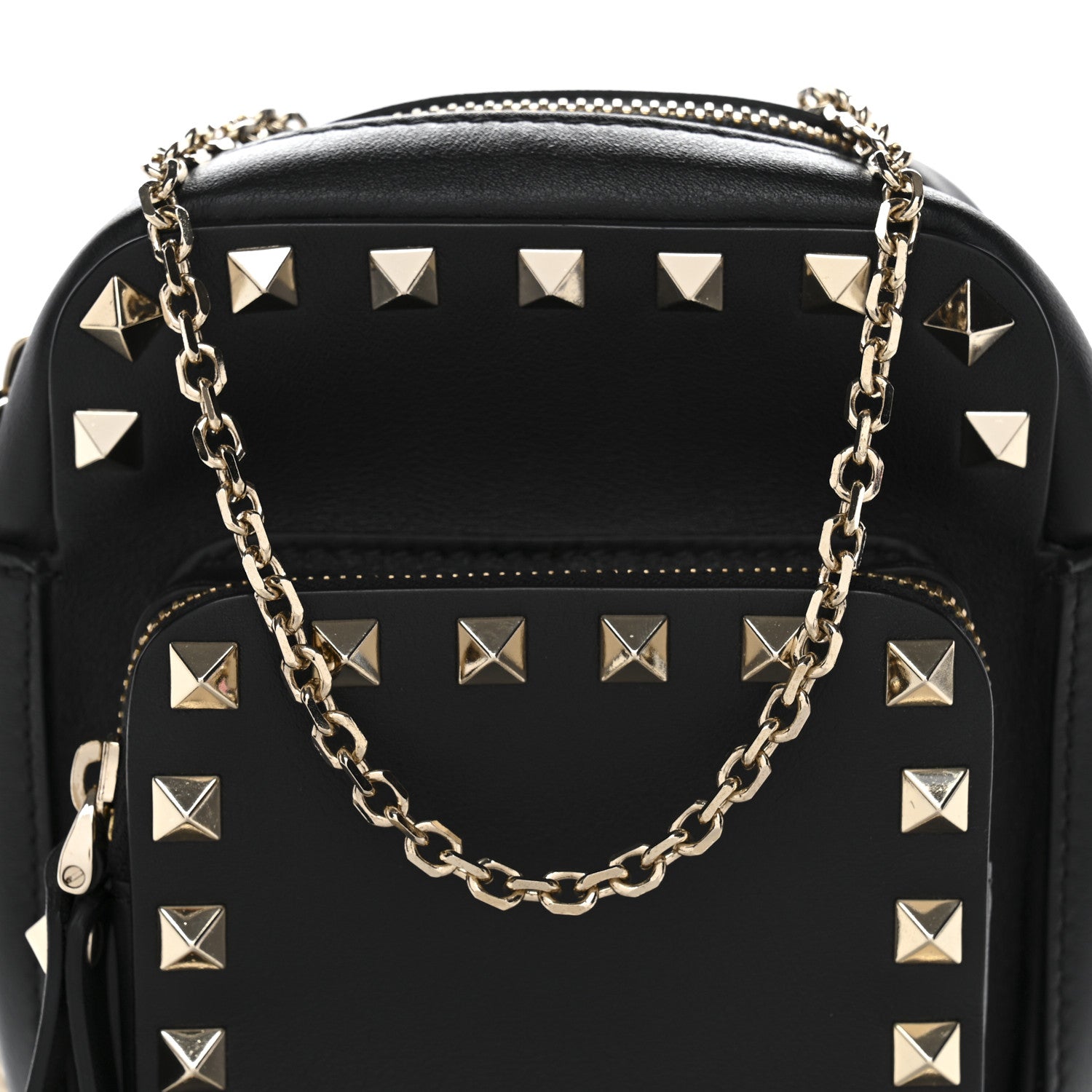 Valentino Garavani Calfskin Rockstud Crossbody Black 8 of 10