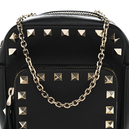 Valentino Garavani Calfskin Rockstud Crossbody Black 8 of 10
