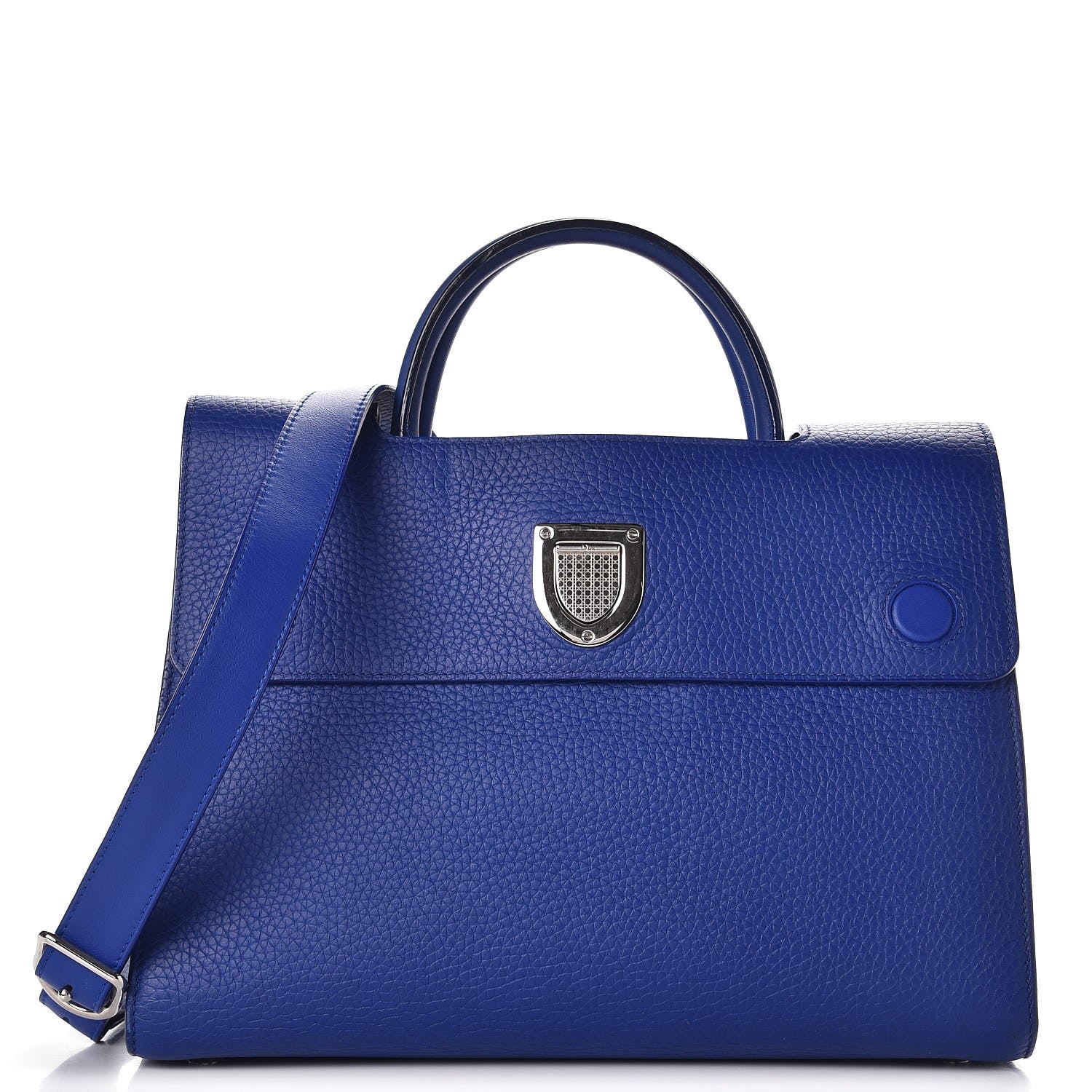 Christian Dior Bullcalf Medium Diorever Flap Yves Klein Blue 1 of 9