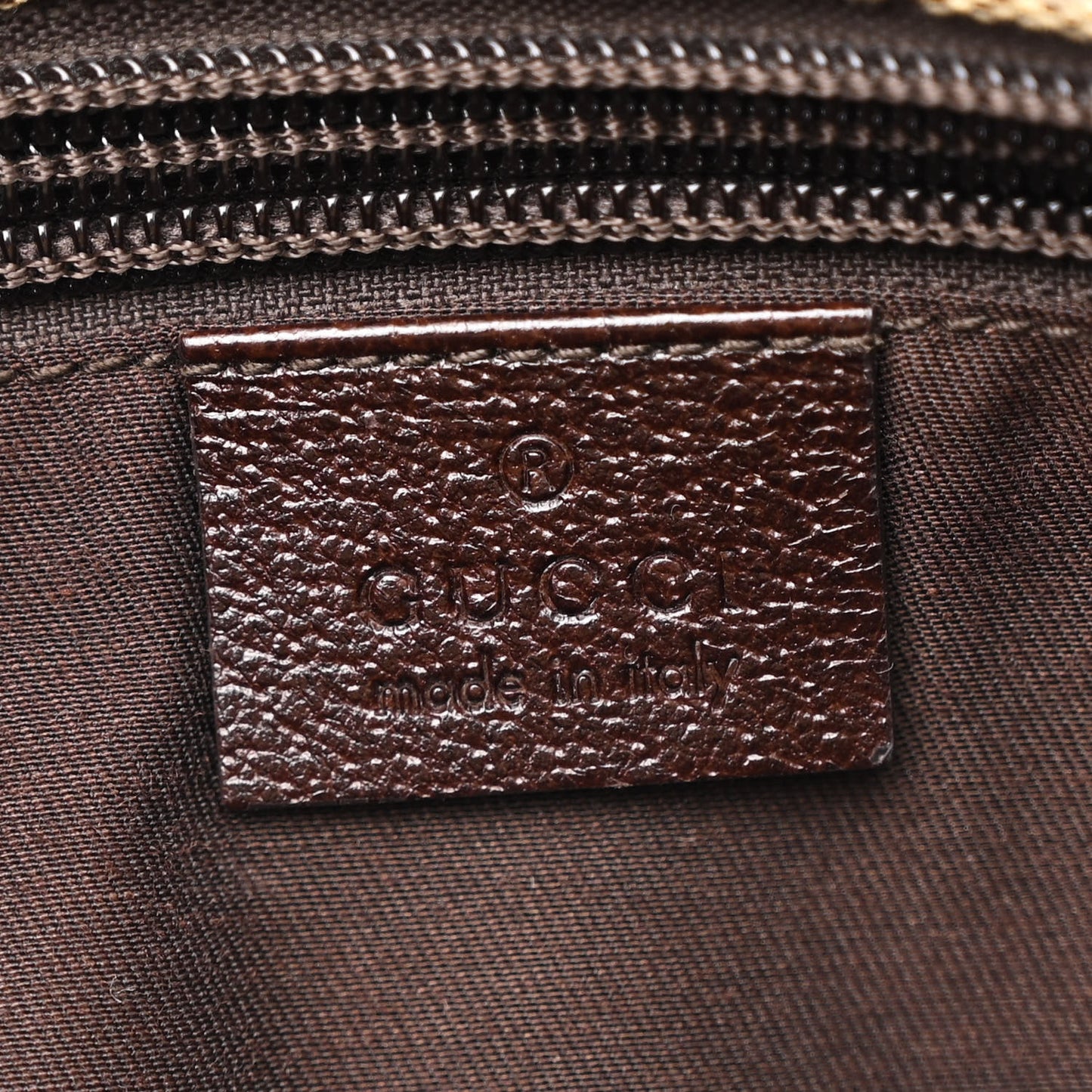Monogram Web Small Flat Messenger Crossbody Dark Brown