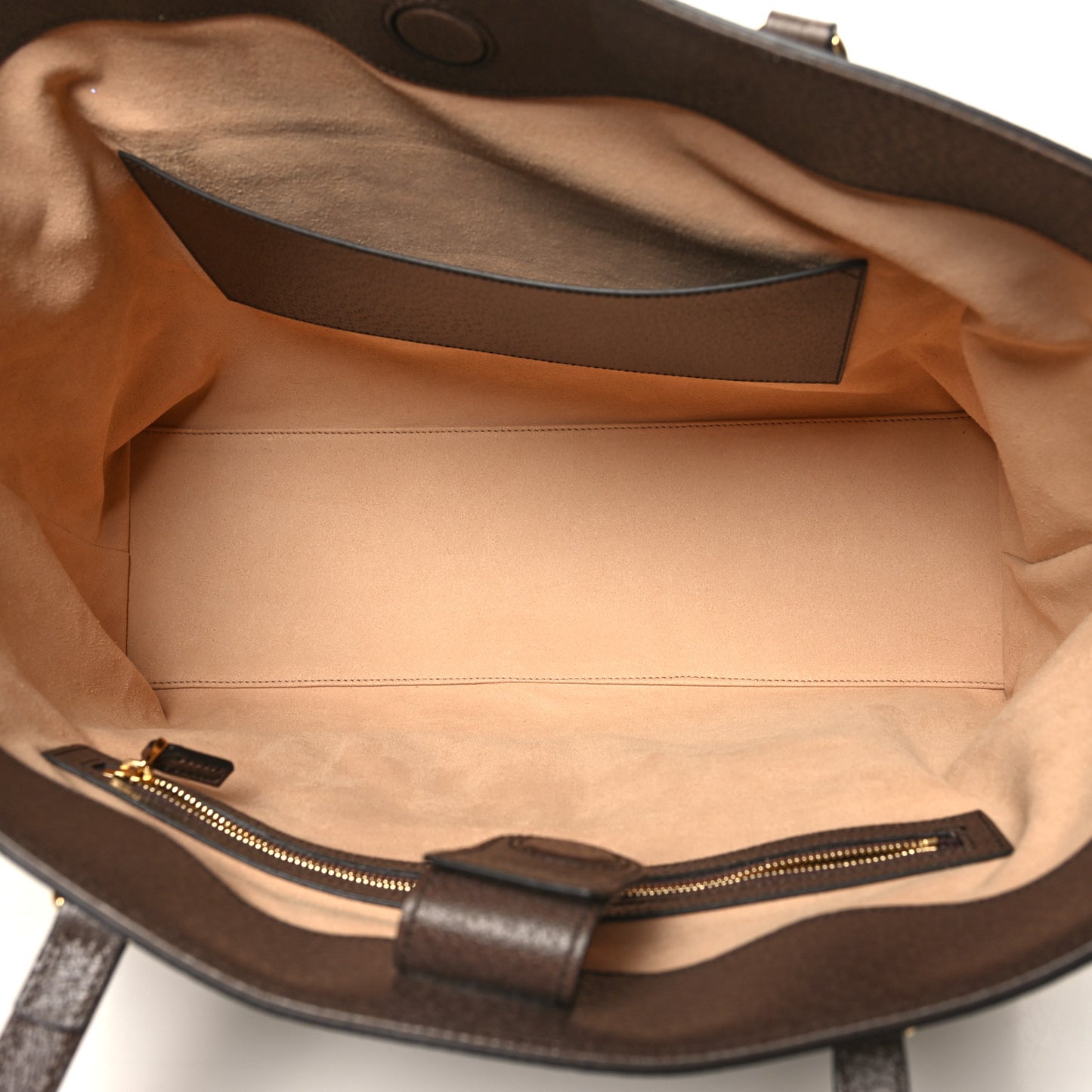 GG Supreme Monogram Textured Calfskin Web Medium Ophidia Shopping Tote Beige Ebony New Acero