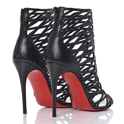 Christian Louboutin Kid Mille Cinque 100 Ankle Boots 36 Black 4 of 15