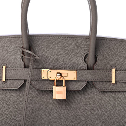 Hermes Epsom Birkin 30 Etain 7 of 10