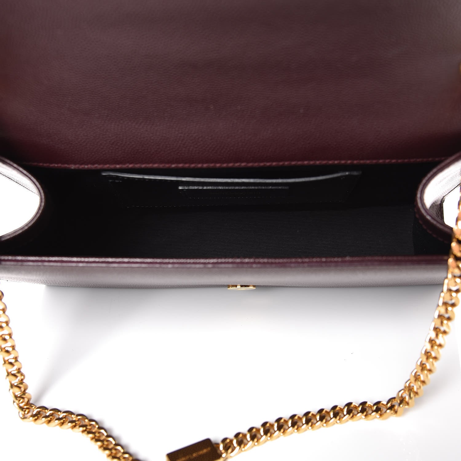 Saint Laurent Grain De Poudre Medium Classic Monogram Kate Satchel Amaranto 5 of 10