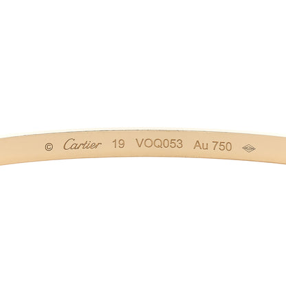 Cartier 18K Yellow Gold Small LOVE Bracelet 19 7 of 8