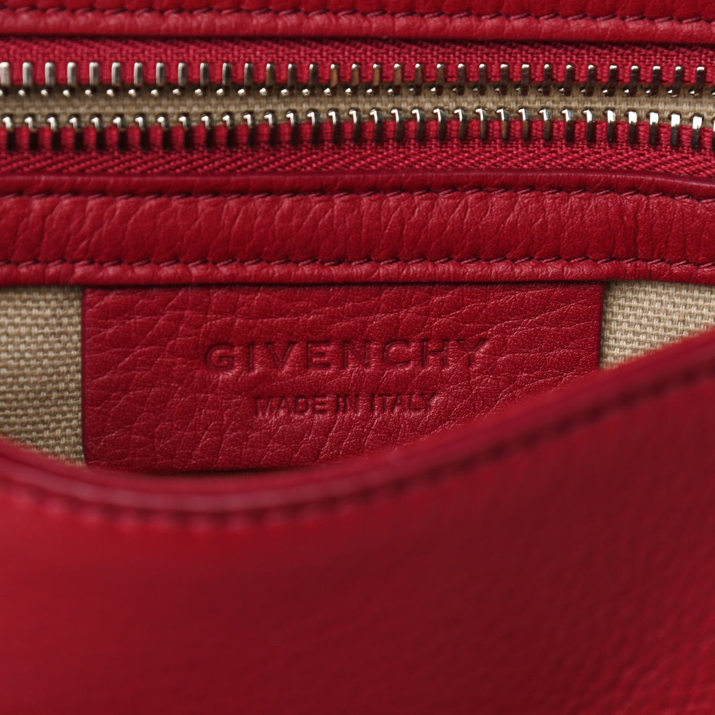 Waxy Grained Calfskin Medium Pandora Pure Flap Bag Red