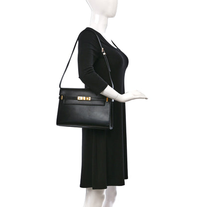 Saint Laurent Smooth Calfskin Manhattan Shoulder Bag Black 2 of 9