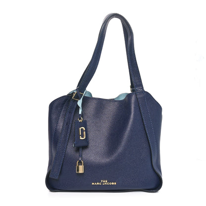 Marc Jacobs Grained Calfskin The Director Tote  Blue Navy 1 of 9