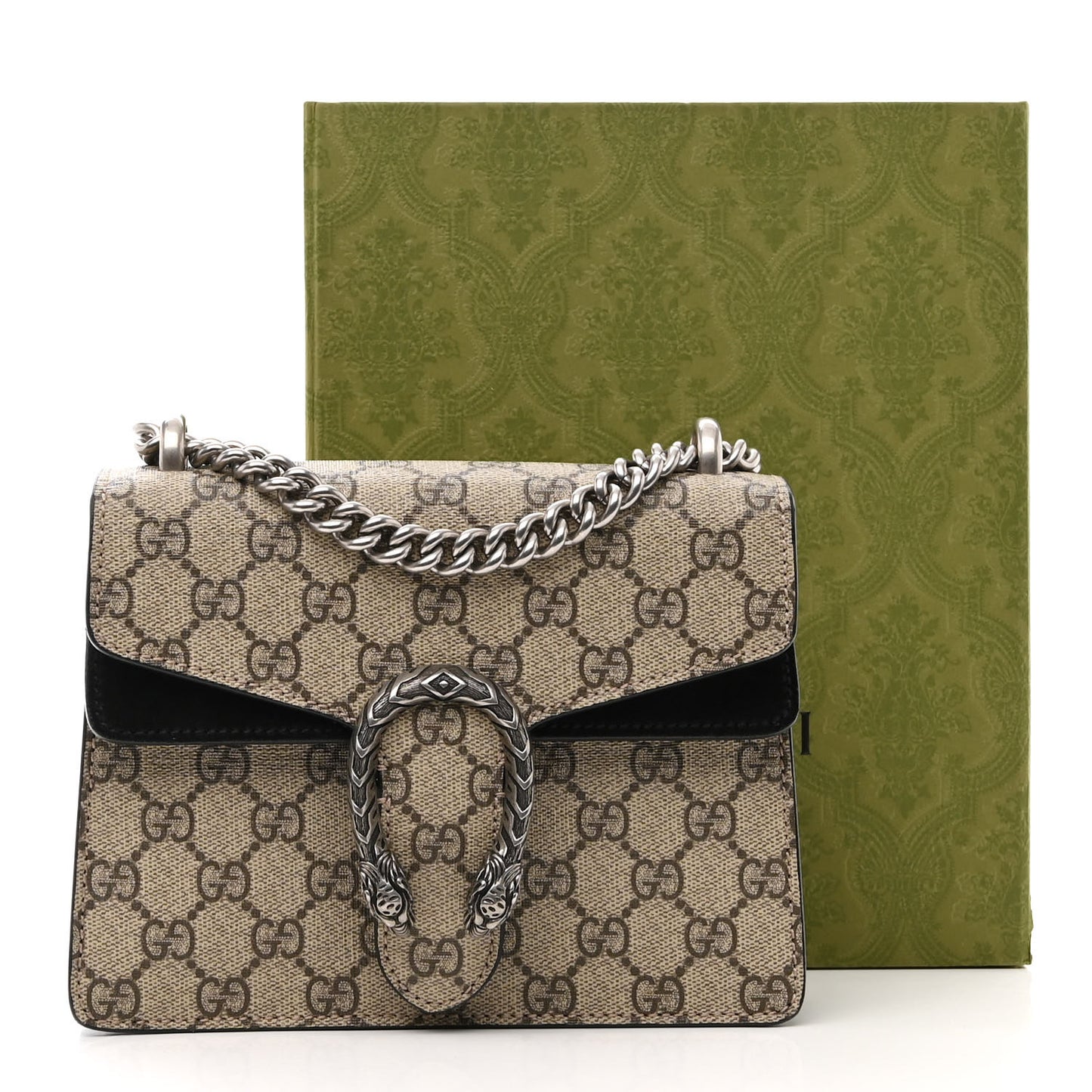 GG Supreme Monogram Mini Dionysus Shoulder Bag Black
