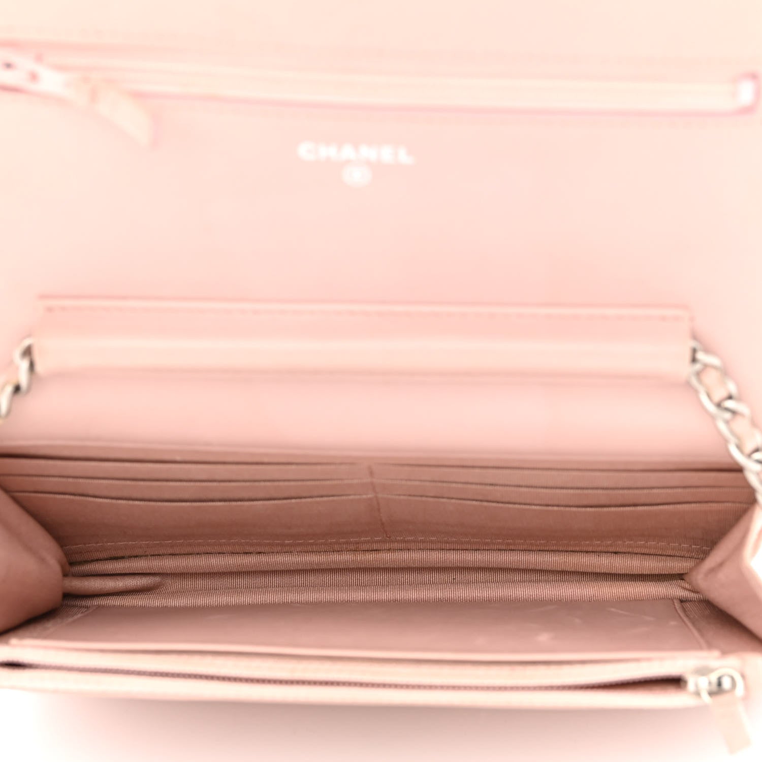 Chanel Lambskin Quilted Boy Wallet On Chain WOC Pink 5 of 13